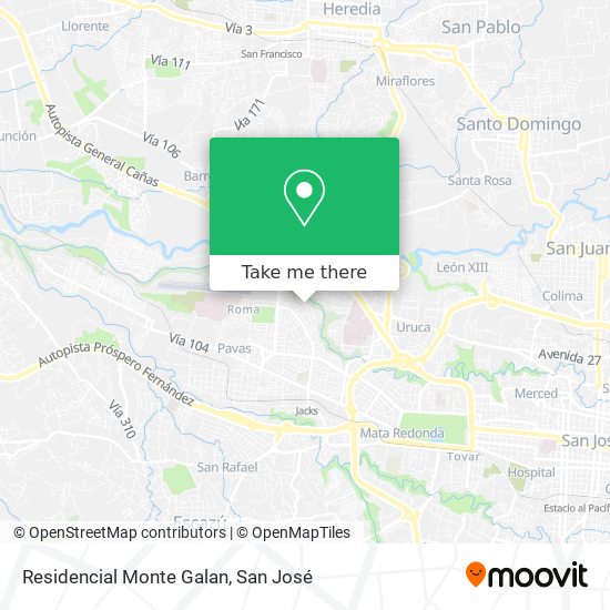 Residencial Monte Galan map
