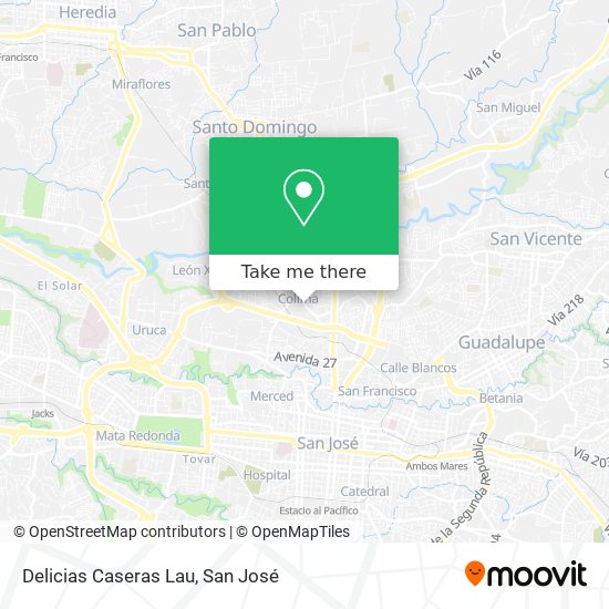 Delicias Caseras Lau map