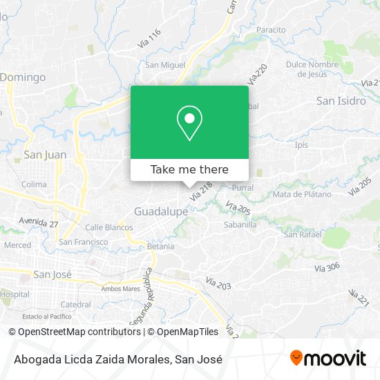 Abogada Licda Zaida Morales map
