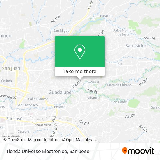 Tienda Universo Electronico map