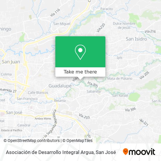 Asociación de Desarrollo Integral Argua map