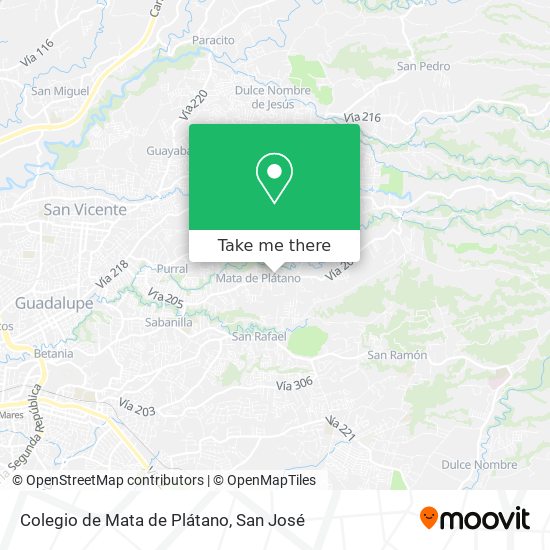 Colegio de Mata de Plátano map