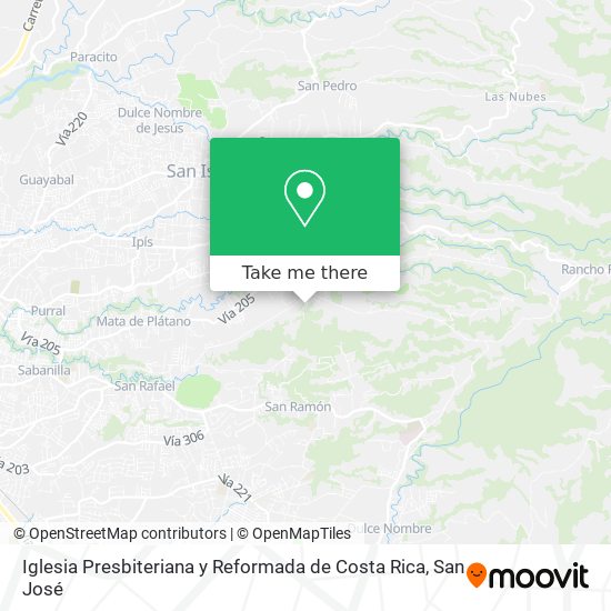 Iglesia Presbiteriana y Reformada de Costa Rica map