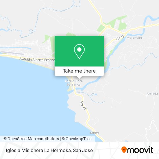 Mapa de Iglesia Misionera La Hermosa