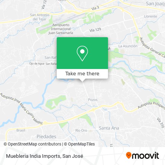 Mapa de Muebleria India Imports