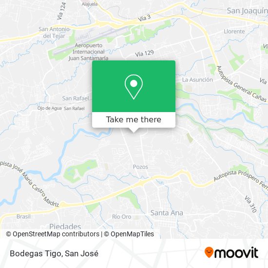 Bodegas Tigo map