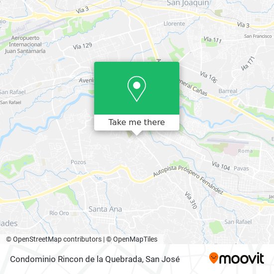 Mapa de Condominio Rincon de la Quebrada