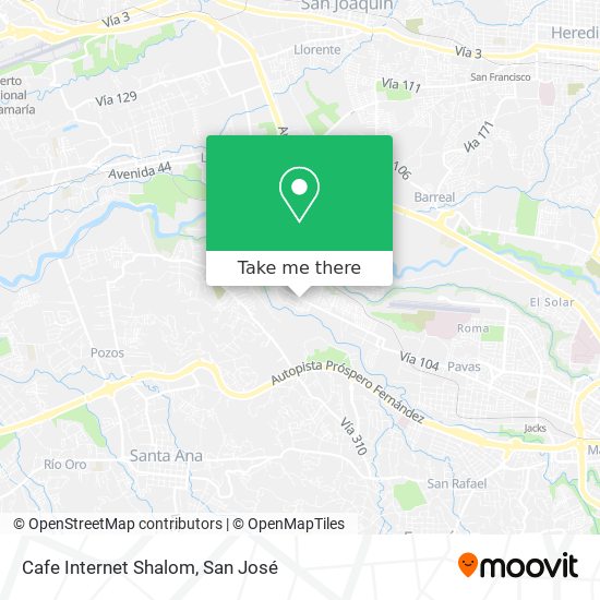 Cafe Internet Shalom map