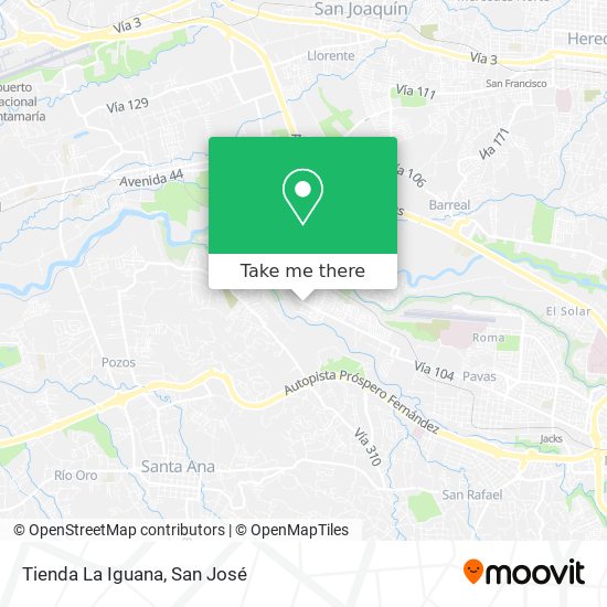 Tienda La Iguana map