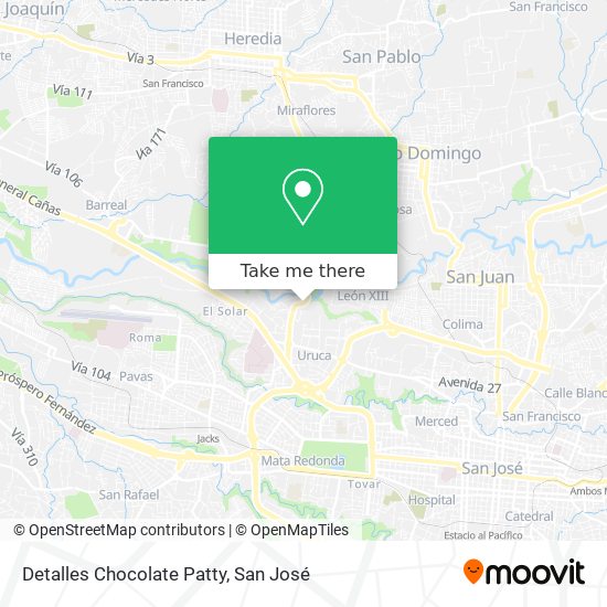 Mapa de Detalles Chocolate Patty