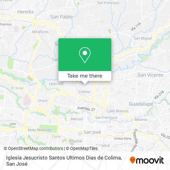 Iglesia Jesucristo Santos Ultimos Dias de Colima map