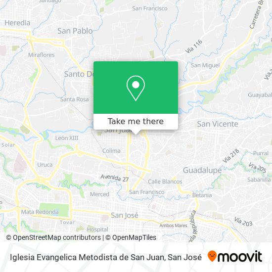 Iglesia Evangelica Metodista de San Juan map