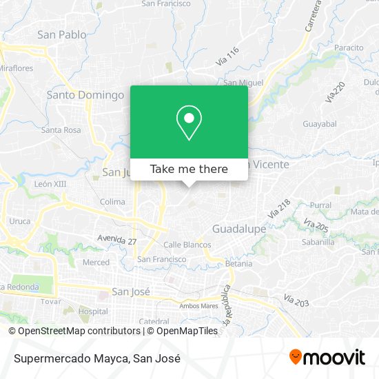 Mapa de Supermercado Mayca