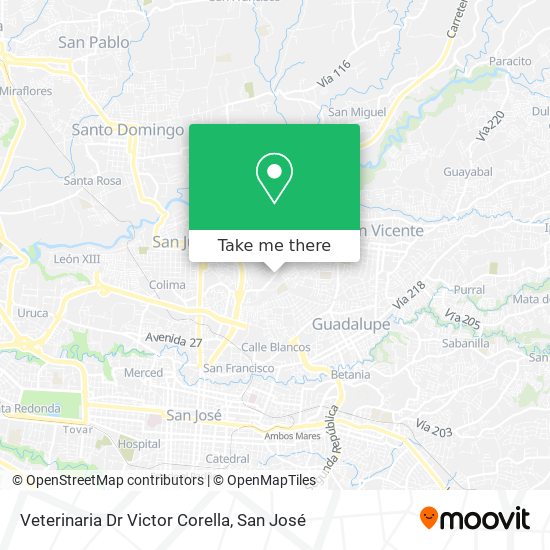 Veterinaria Dr Victor Corella map