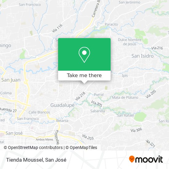 Tienda Moussel map