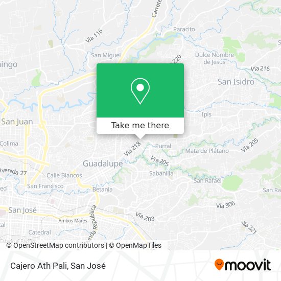 Cajero Ath Pali map