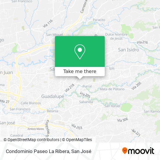 Mapa de Condominio Paseo La Ribera