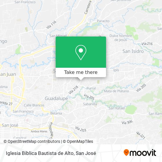 Iglesia Biblica Bautista de Alto map