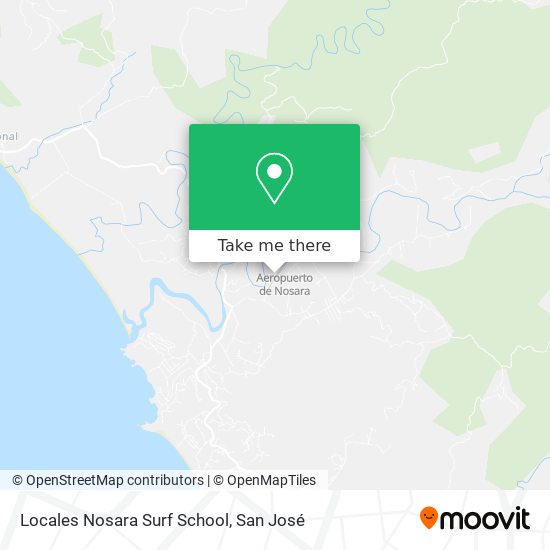Mapa de Locales Nosara Surf School