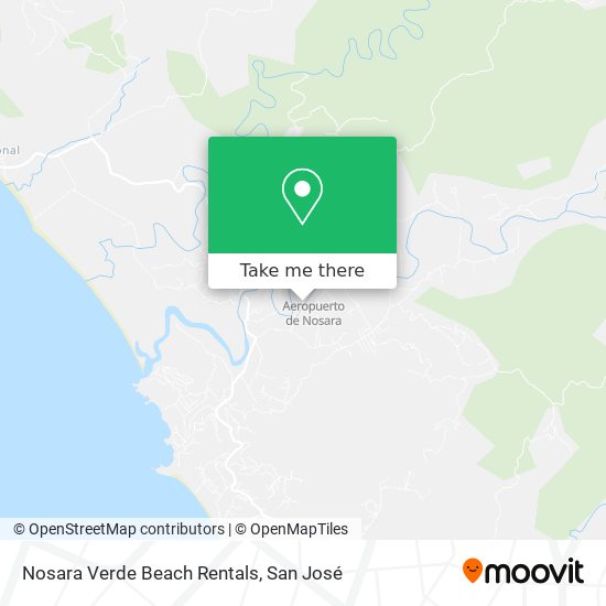 Mapa de Nosara Verde Beach Rentals