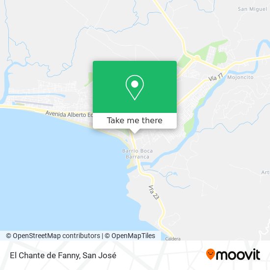 Mapa de El Chante de Fanny