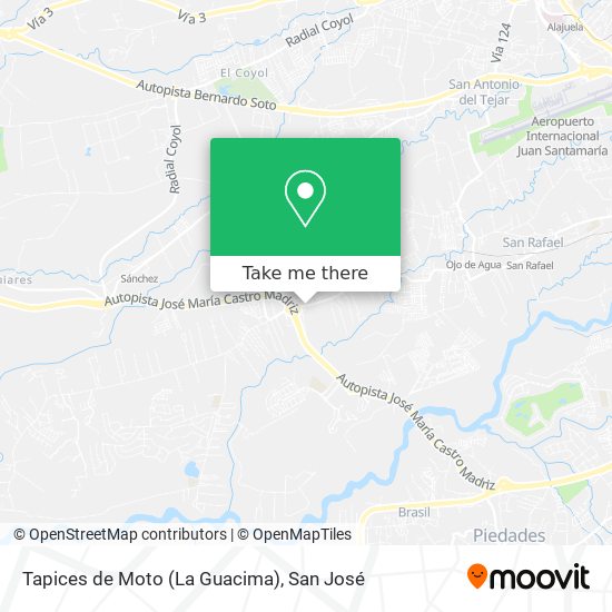 Mapa de Tapices de Moto (La Guacima)