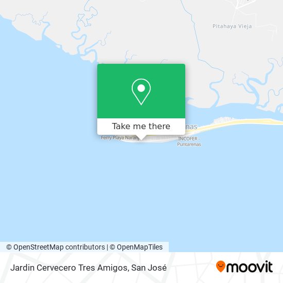 Jardin Cervecero Tres Amigos map