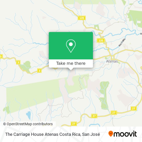 The Carriage House Atenas Costa Rica map