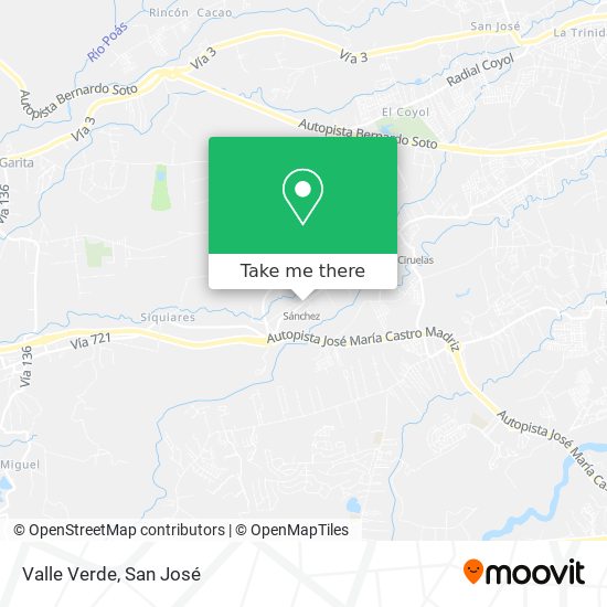 Valle Verde map