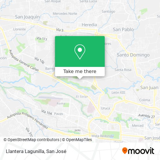 Llantera Lagunilla map