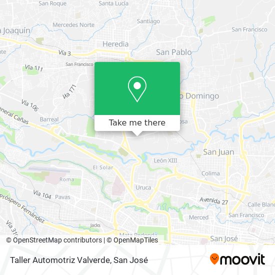 Taller Automotriz Valverde map