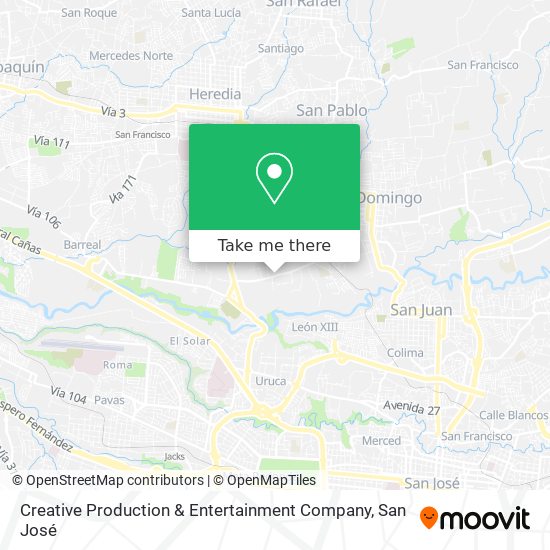 Creative Production & Entertainment Company map