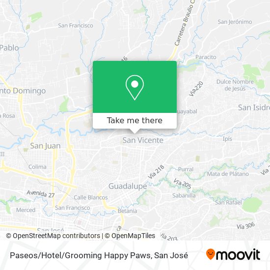 Paseos / Hotel / Grooming Happy Paws map