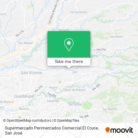 Supermercado Perimercados Comercial El Cruce map