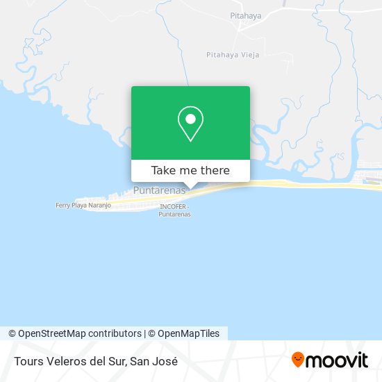 Tours Veleros del Sur map