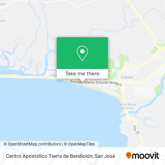 Mapa de Centro Apostólico Tierra de Bendición