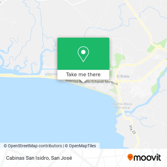 Mapa de Cabinas San Isidro