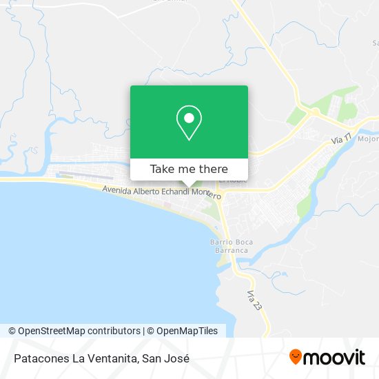 Patacones La Ventanita map