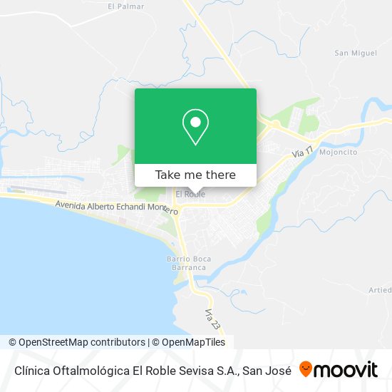 Clínica Oftalmológica El Roble Sevisa S.A. map