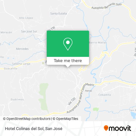 Hotel Colinas del Sol map