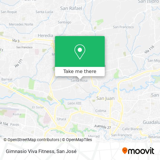 Gimnasio Viva Fitness map