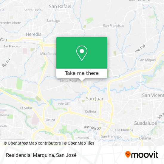Residencial Marquina map