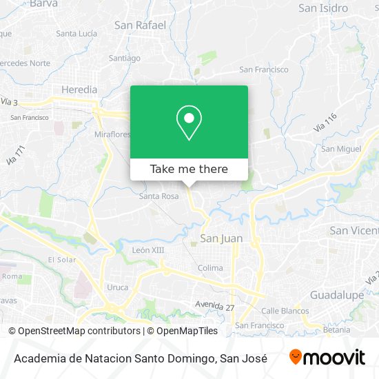 Academia de Natacion Santo Domingo map