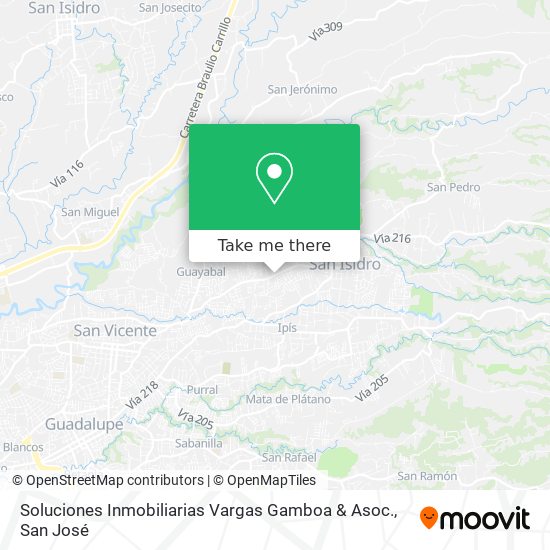 Soluciones Inmobiliarias Vargas Gamboa & Asoc. map