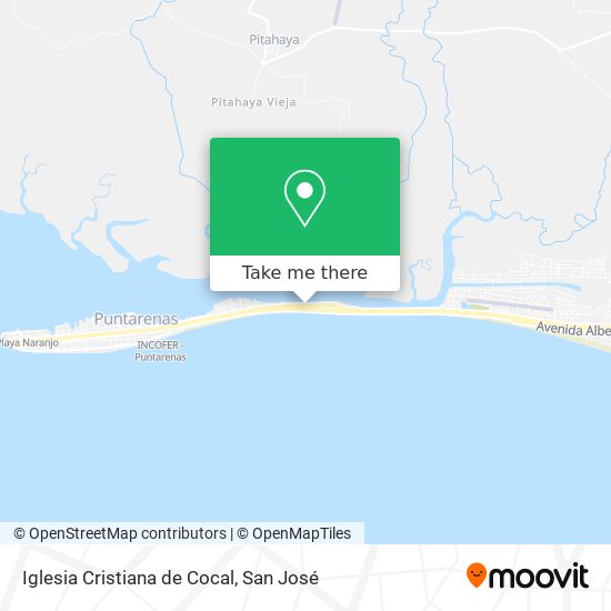 How to get to Iglesia Cristiana de Cocal in Puntarenas by Bus?