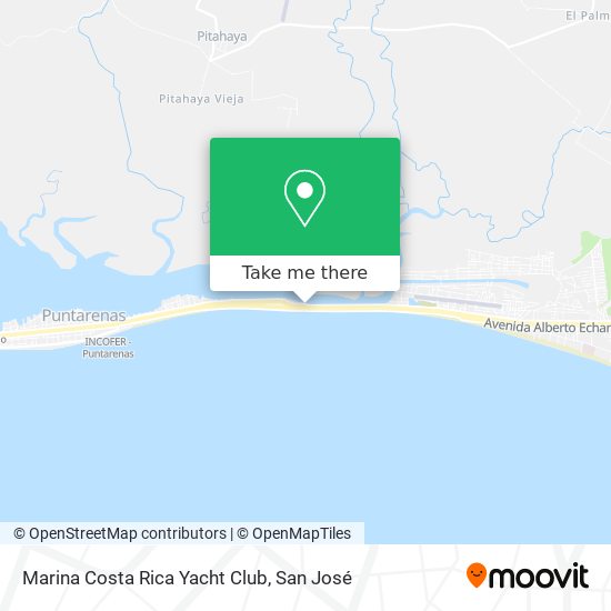 Marina Costa Rica Yacht Club map