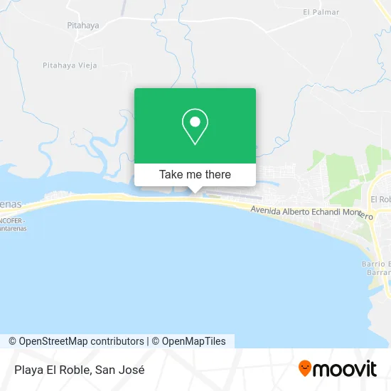 Playa El Roble map