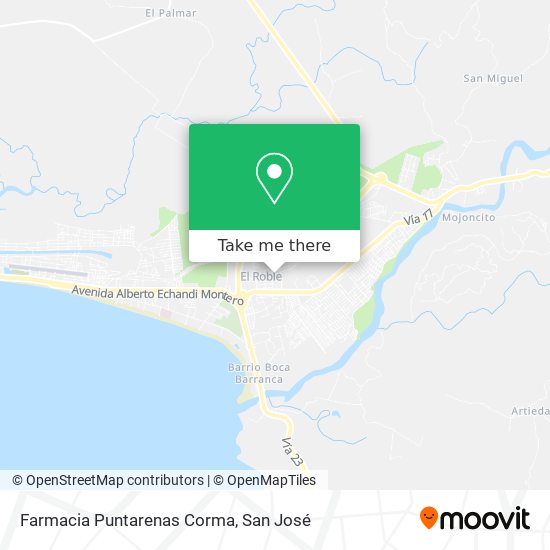 Farmacia Puntarenas Corma map