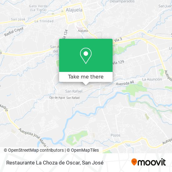 Mapa de Restaurante La Choza de Oscar