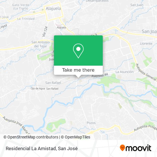 Mapa de Residencial La Amistad